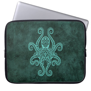 Capa Para Notebook Polvo intrincado da pedra azul