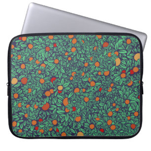 Capa Para Notebook Pomar Rico: Padrão de Árvore Vintage.