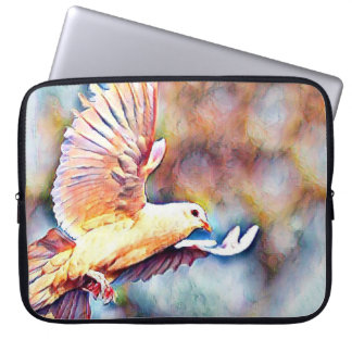 Capa Para Notebook pomba aquarell