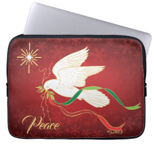 Capa Para Notebook Pomba Branca Espalhando Paz