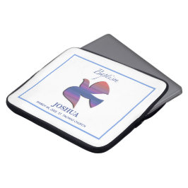 Capa Para Notebook Pomba de Batismo Adulto Personalizável