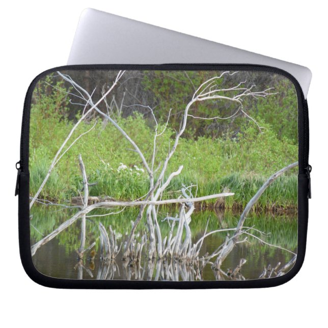 Capa Para Notebook Pond of Trees (Frente)