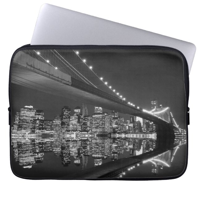 Capa Para Notebook Ponte de Brooklyn e skyline de Manhattan (Frente)