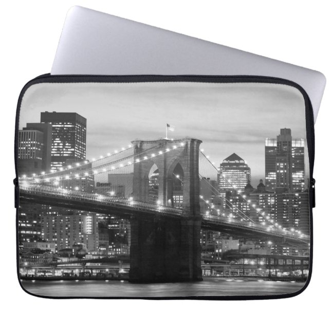 Capa Para Notebook Ponte de Brooklyn e skyline de Manhattan (Frente)