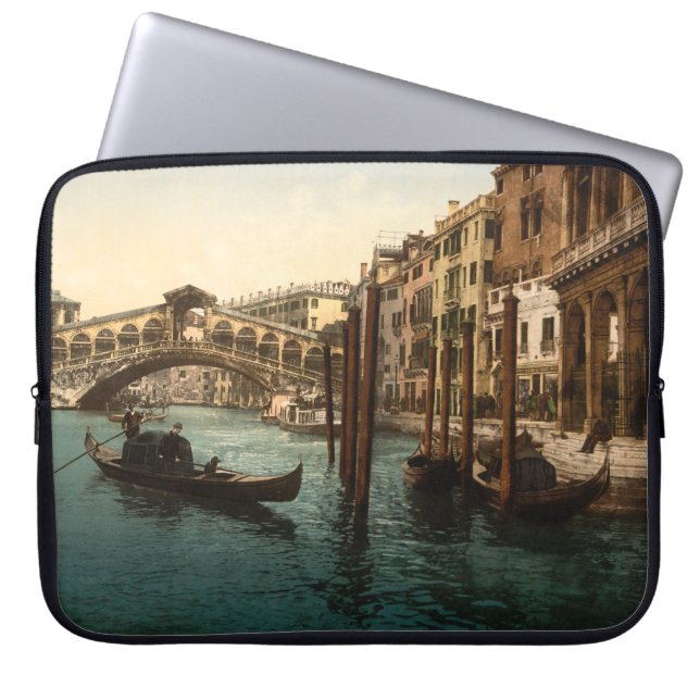 Capa Para Notebook Ponte de Rialto mim, Veneza, Italia (Frente)