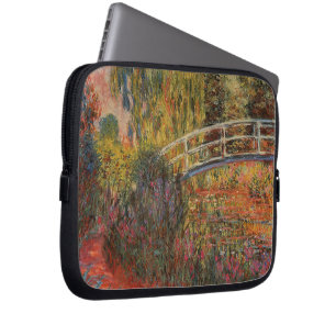 Capa Para Notebook Ponte Japonesa de Claude Monet em Giverny Arte