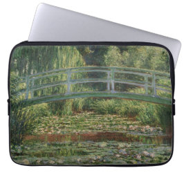 Capa Para Notebook Ponte Japonesa de Monet e Lagoa de Nenúfares