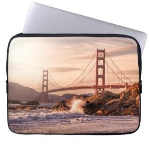 Capa Para Notebook Ponte ouro de Portão de Baker Beach