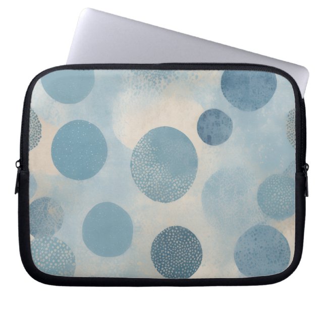 Capa Para Notebook Ponto Azul Empoeirado (Frente)