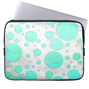 Capa Para Notebook Pontos Azuis Água de Gelo de Hortelã