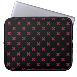 Capa Para Notebook Pontos cruzados de amora pretos