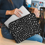 Capa Para Notebook Pontos Dalmáticos, Pontos Dalmáticos, Preto e Bran<br><div class="desc">Padrão de pontos dalmáticos bonitos,  divertidos e adoráveis em preto e branco. Presente moderno e moderno,  perfeito para amante dalmata em sua vida.</div>