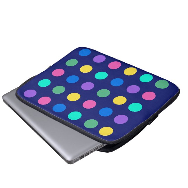 Capa Para Notebook Pontos Geométricos Coloridos (Frente Inferior)