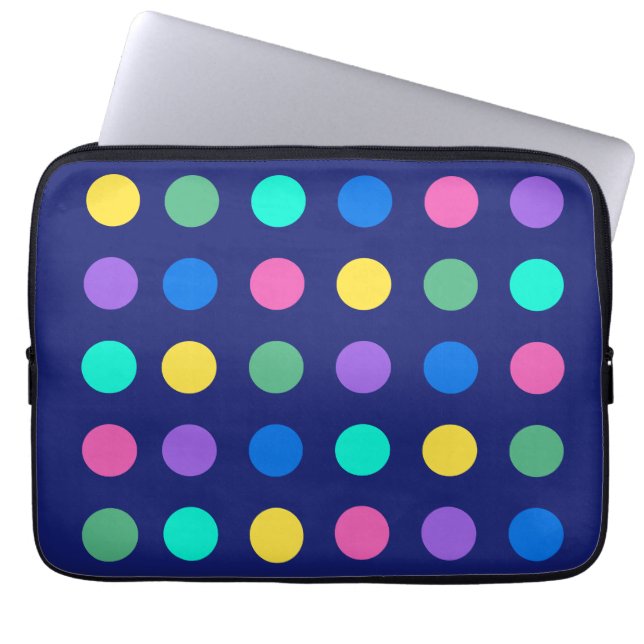 Capa Para Notebook Pontos Geométricos Coloridos (Frente)