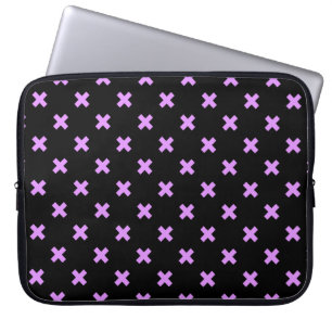 Capa Para Notebook Pontos transversais em preto