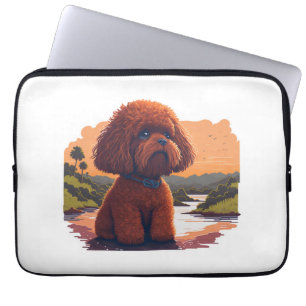 Capa Para Notebook Poodle de Brinquedo