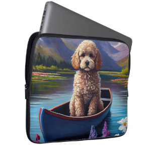 Capa Para Notebook Poodle em um remo: uma aventura cêntrica