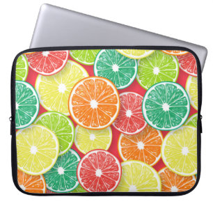 Capa Para Notebook Pop de fatias de fruta Citrus art 2