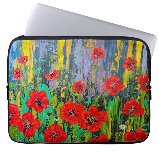 Capa Para Notebook Poppies Lap Top Bag (Frente)