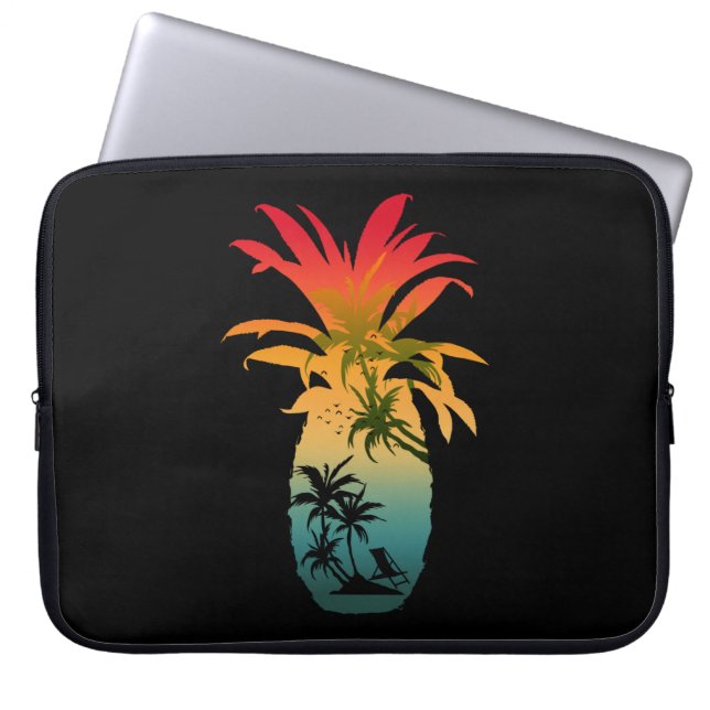 CAPA PARA NOTEBOOK PÔR DO SOL DE ABACAXI (Frente)