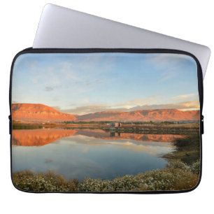 Capa Para Notebook Por do sol de Laguna Nimez, EL Calafate