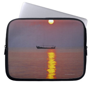 Capa Para Notebook Por do sol e mar 2