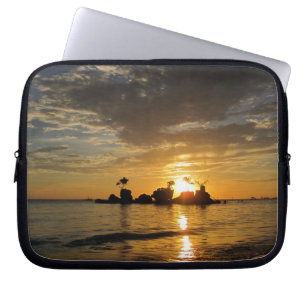 Capa Para Notebook pôr do sol ilha