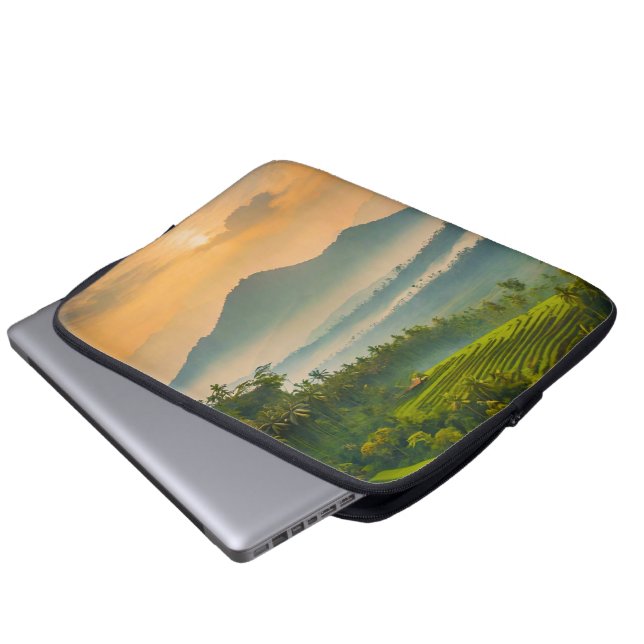 Capa Para Notebook Pôr do sol indonésio  (Frente Inferior)
