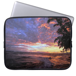 Capa Para Notebook Por do sol na praia