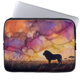 Capa Para Notebook Pôr do sol na Savana