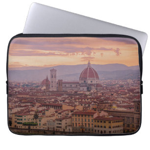 Capa Para Notebook Pôr do sol sobre Florença, Itália