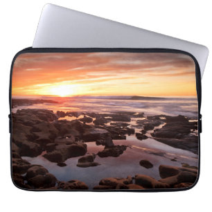 Capa Para Notebook Pôr do Sol Sobre Piscinas de Maré