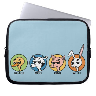 CAPA PARA NOTEBOOK PORCO DA VACA DO PATO E A BOLSA DE LAPTOP