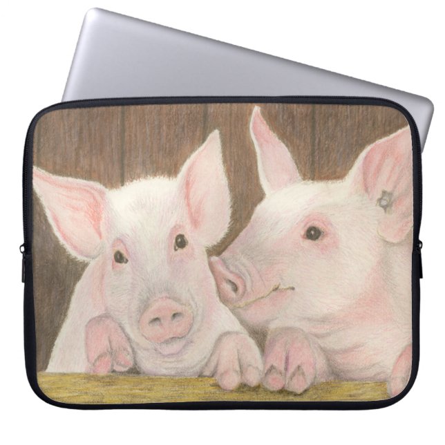 Capa Para Notebook Porcos (Frente)