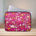 Capa Para Notebook porta copos colorida de pedra do padrão mamário<br><div class="desc">Padrão mamário de humor divertido</div>