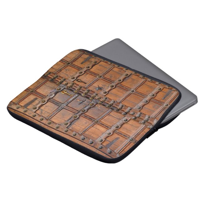 Capa Para Notebook Porta de madeira indiana (Frente Topo)