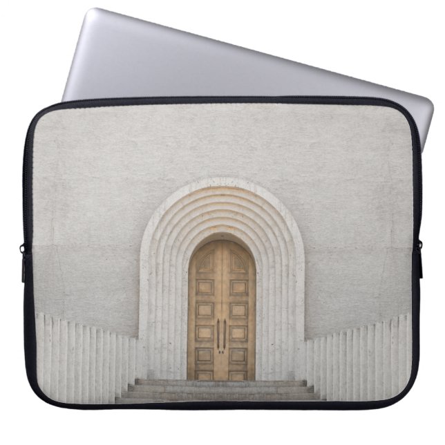 CAPA PARA NOTEBOOK PORTA DE MADEIRA ROWN (Frente)