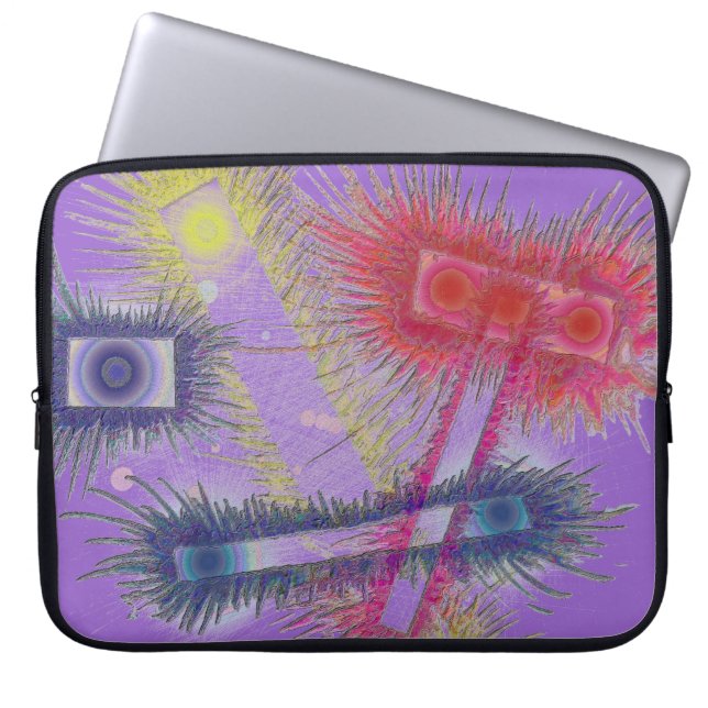 Capa Para Notebook Portas do céu em roxo (Frente)