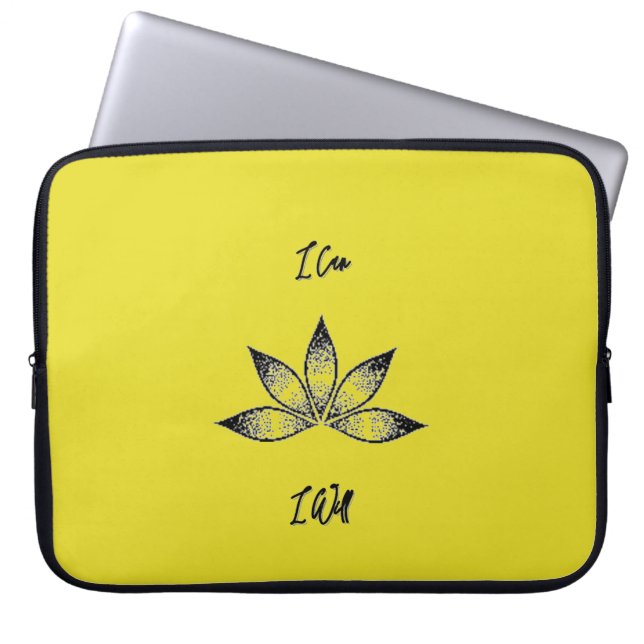 Capa Para Notebook Posso Inspirar Um Lotus De Determinação (Frente)