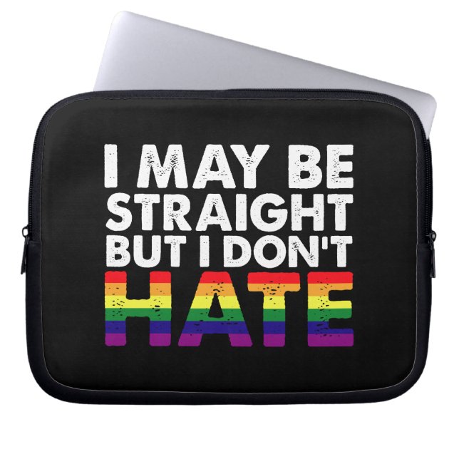 Capa Para Notebook Posso ser Hetero, mas não odeio Gay LGBT (Frente)