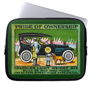 Capa Para Notebook poster de automóvel Chandler 1914