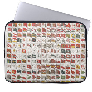 Capa Para Notebook Pôster de Bandeiras Náuticas Antigas do Mundo