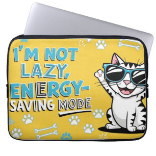 Capa Para Notebook Poster de Gato Engraçado, Gato de Cartoon vestindo