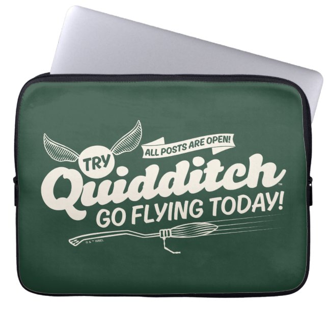 Capa Para Notebook POSTER DE Recrutamento QUIDDITCH™ (Frente)