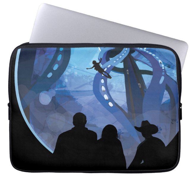 Capa Para Notebook Poster de viagens Espacial Retroativo - Lua Europa (Frente)