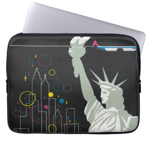 Capa Para Notebook Poster de viagens Para Voar Northwest Airlines