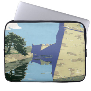 Capa Para Notebook Poster de viagens vintage mostrando Fort Marion