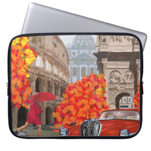 Capa Para Notebook Poster vintage de Roma ensopado