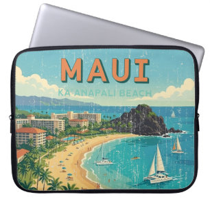 Capa Para Notebook Pôsteres de Viagem Havaianos Antigos - Maiô de Mol