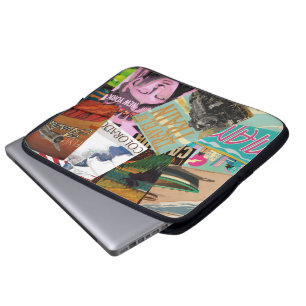 Capa Para Notebook Posters de viagens vintage